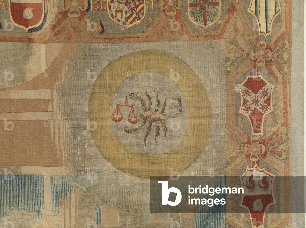 October (Ottobre), by Benedetto da Milano upon drawing by Bartolomeo Suardi also known as Bramantino, c. 1503-1508, 16th century (tapestry)