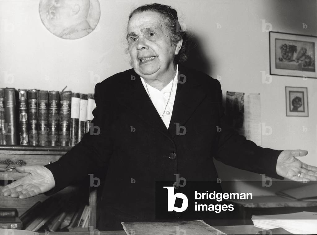 Tatiana Warsher, Russian archaeologist, 1950 (b/w photo)