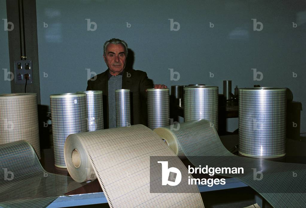 Alfredo Verzelli, designer of textile machines in Prato, 1980 (photo)