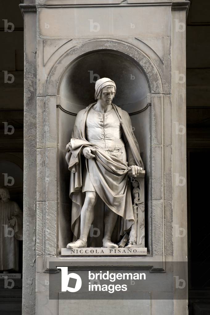 Statue of Nicola Pisano, 19th century