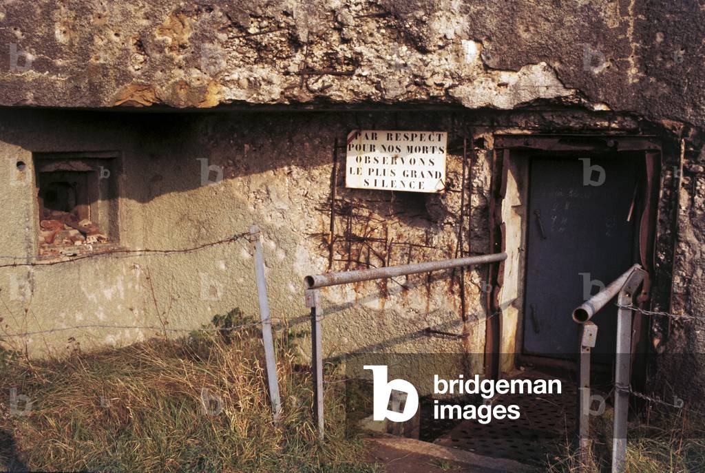Entrance of a bunker of the Maginot Line