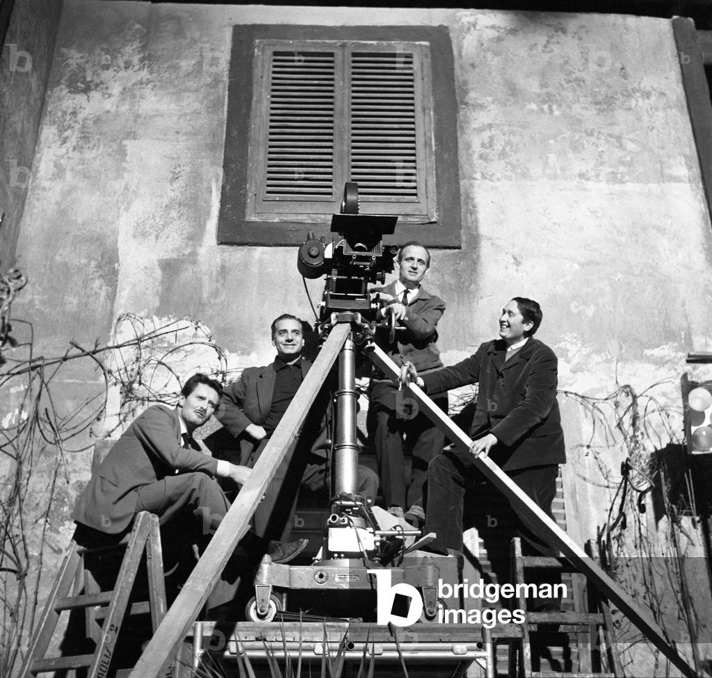 Pietro Germi in Divorce Italian Style, Italy, 1961 (b/w photo)