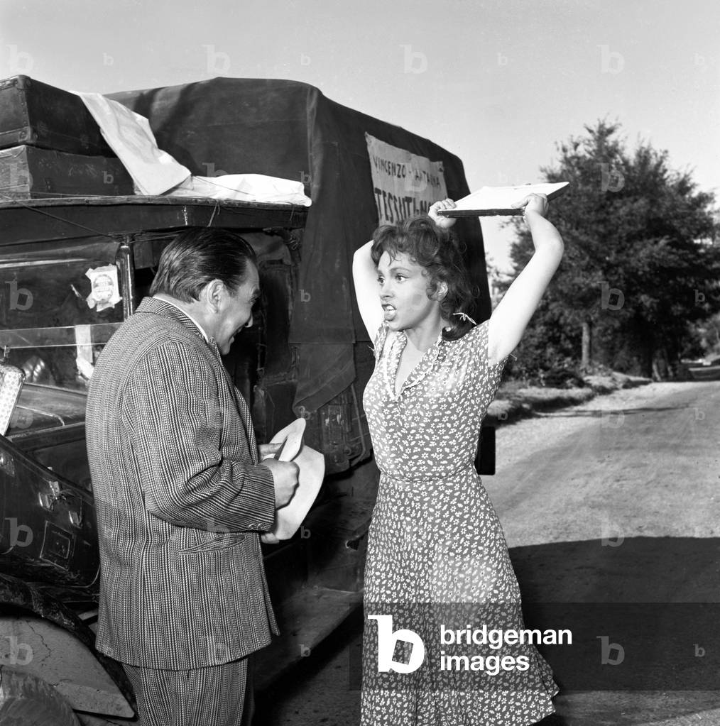 Gina Lollobrigida in Bread, Love and Dreams, Italy, 1953 (b/w photo)