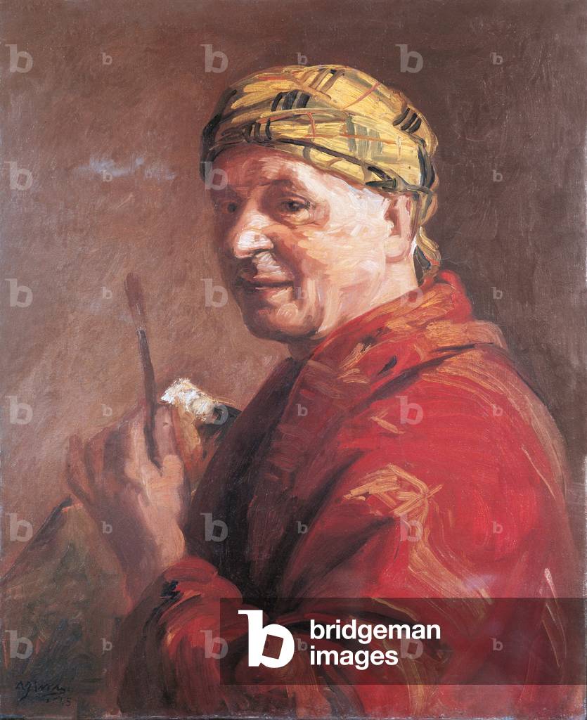 Self-portrait (Autoritratto), by Achille Funi, c. 1965, 20th Century, oil on canvas