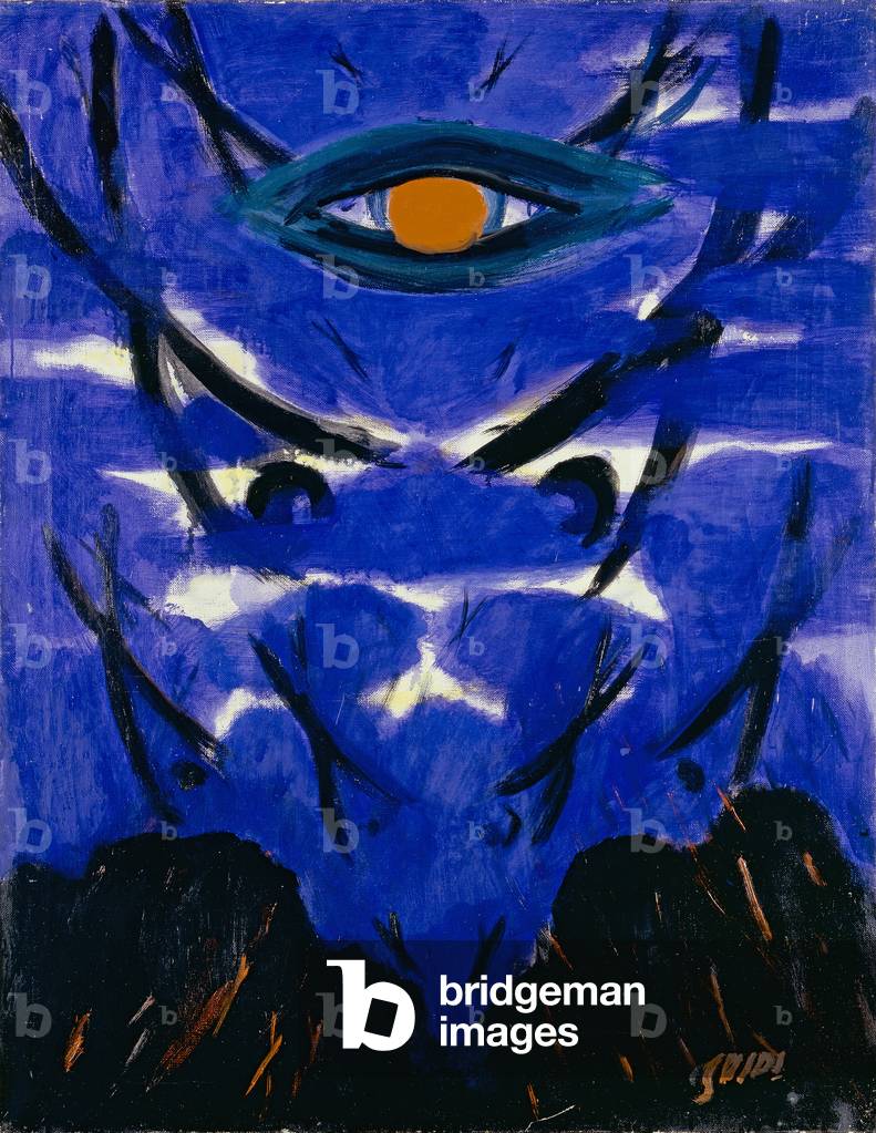 The Last Judgment (Il Giudizio Universale), by Virgilio Guidi, 1952, 20th Century, oil on canvas