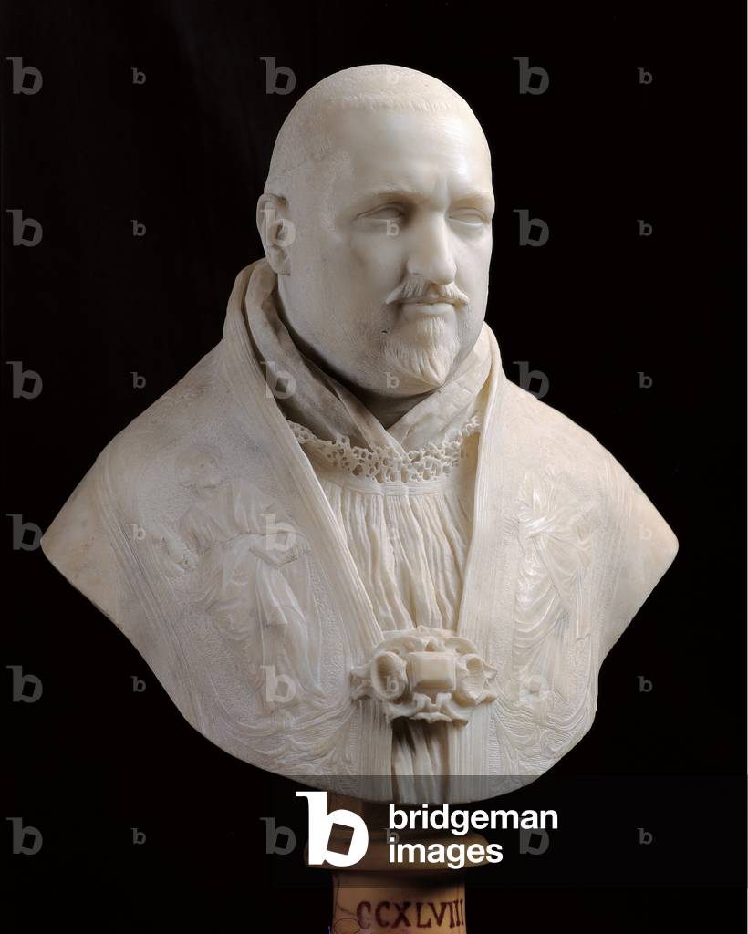 Bust of Pope Paul V, 1617 - 1618 (Carrara marble full relief)