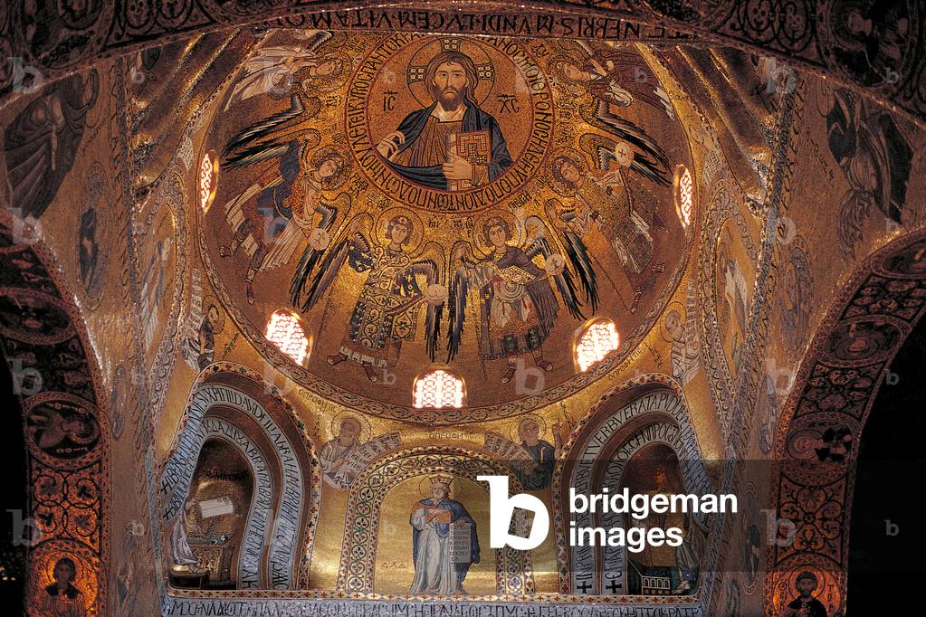 Palatine Chapel in Palermo (Cappella Palatina a Palermo), by 1132, 12th Century, mosaic