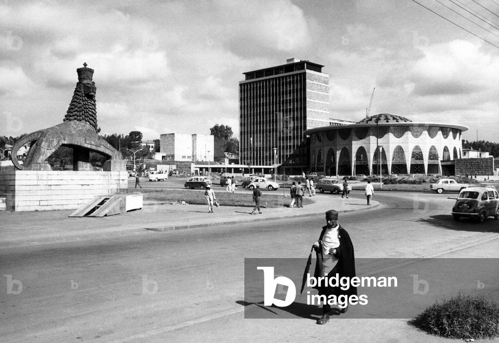 View of a square in Addis Ababa