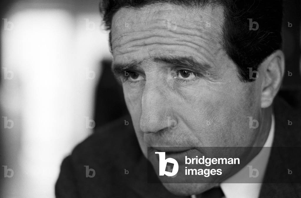 Close up of Helenio Herrera, Milan, Italy