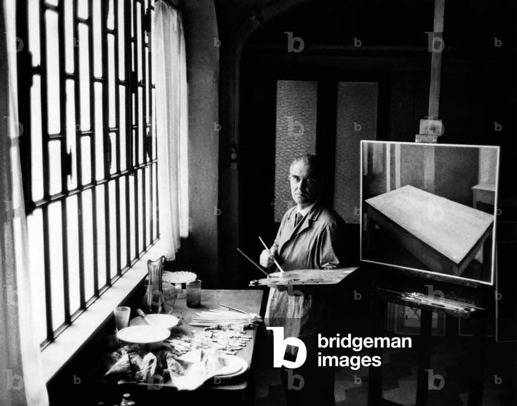 Sergio Bonfantini in his atelier, Novara, Italy, 1962