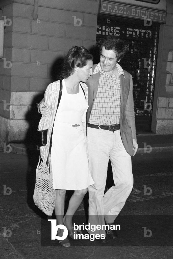 Bernardo Bertolucci and Maria Paola Maino, Italy, 1973 (b/w photo)