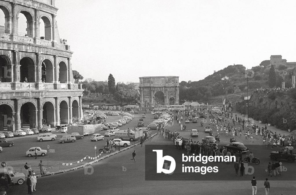 Athletes running in Rome