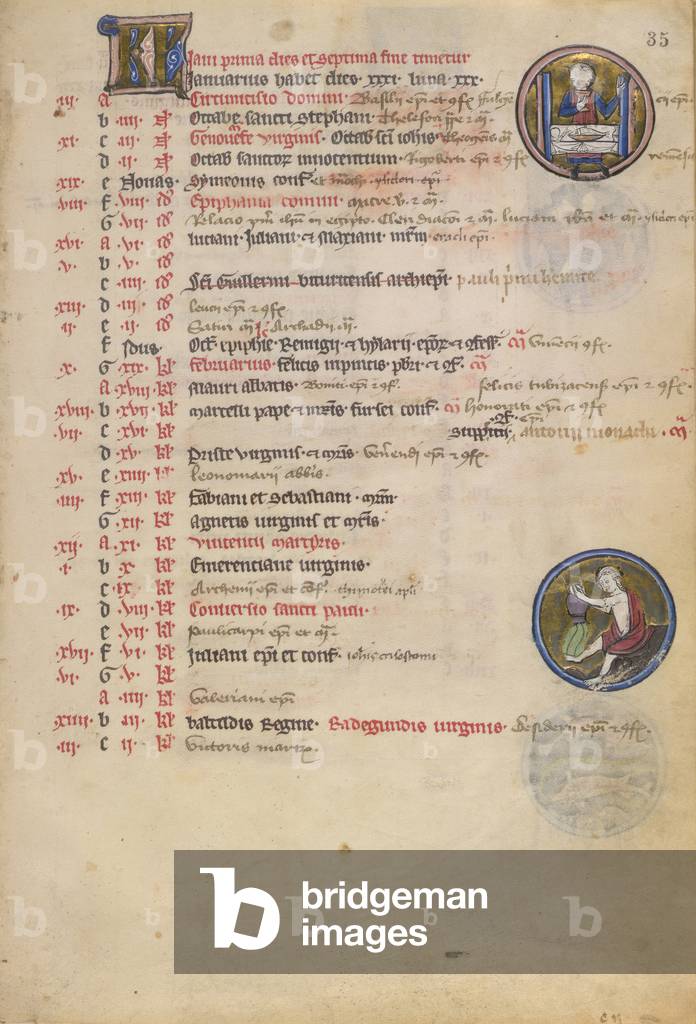 Psalter - Book of hours, 1218-1228 (parchment)