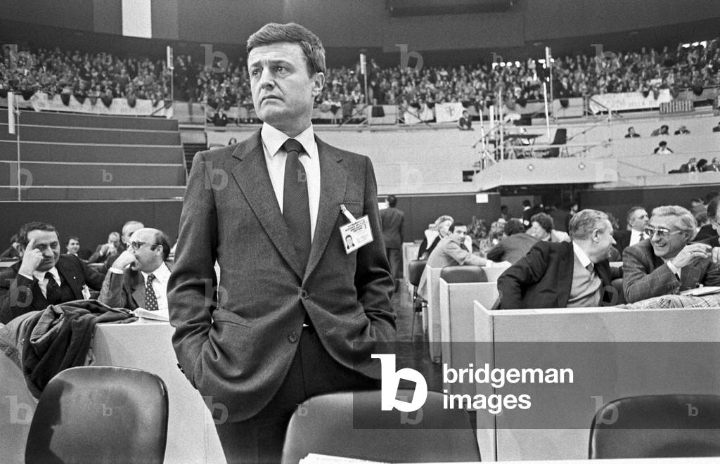 The lawyer and parliamentary Massimo De Carolis at the XVI Congress of the Christian Democracy