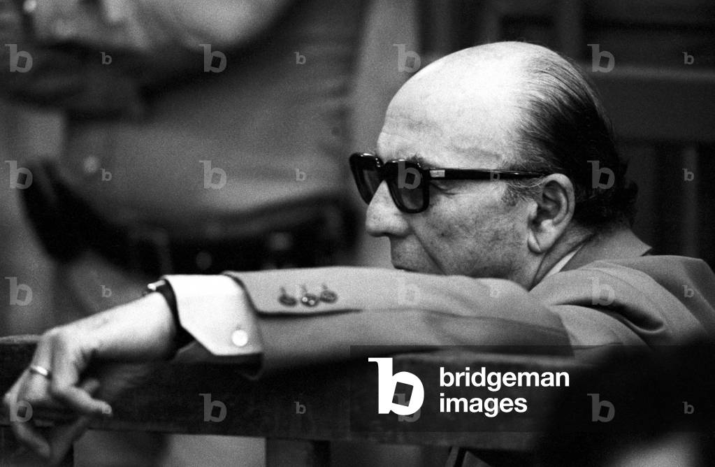 Defendant at Roberto Calvi's trial
