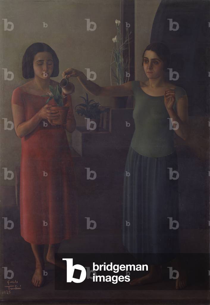 Announcement of Spring, by Guido Trentin, 1925, 20th Century, oil on canvas
