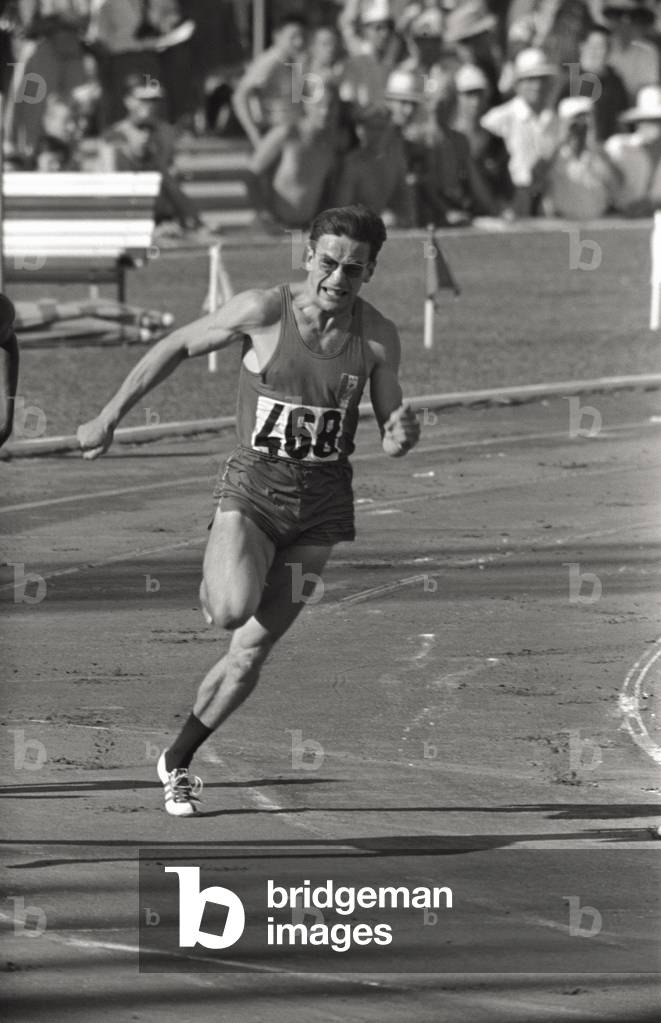 The sprinter Jocelyn Delecour run the 200 metres to Rome Olympies, Rome, Italy, 1960