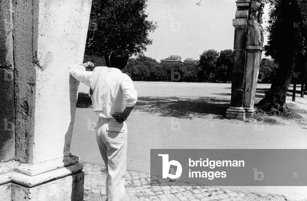Vittorio Gassman at Parco dei Daini in Rome