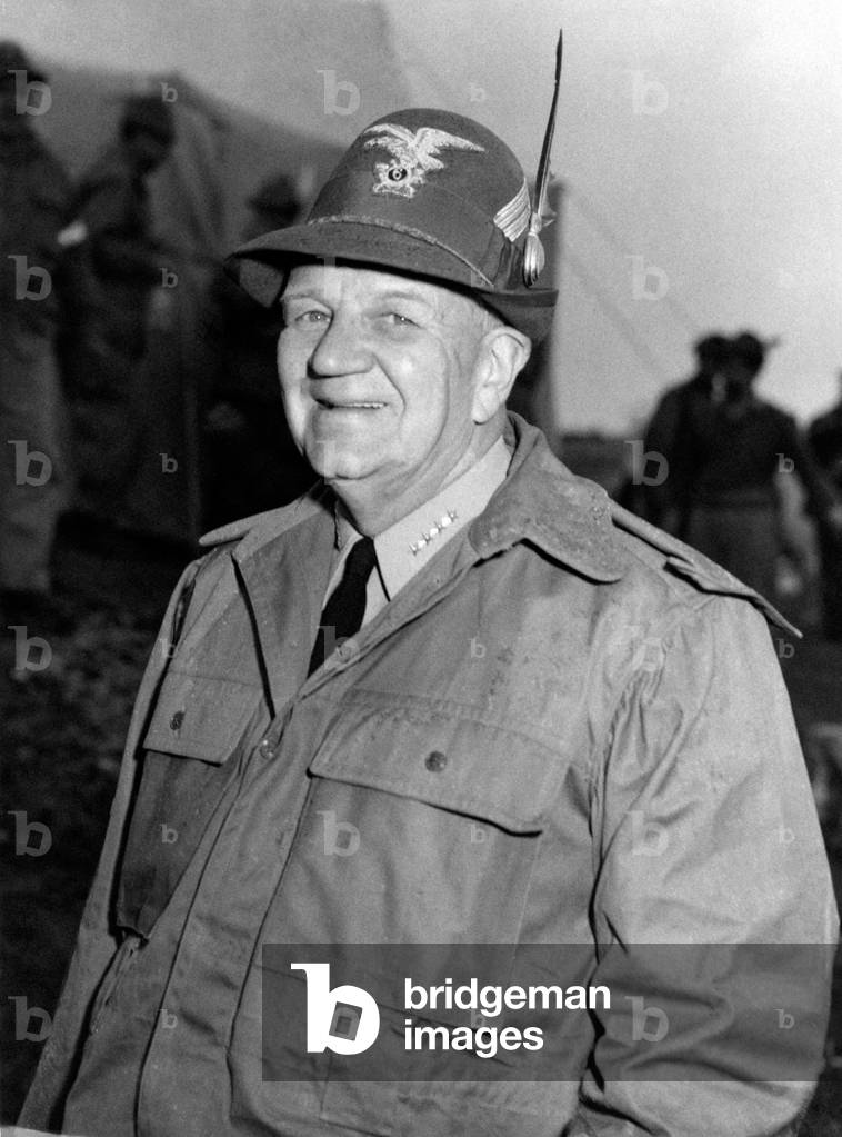 William Fechteler smiling with an Alpino hat on his head