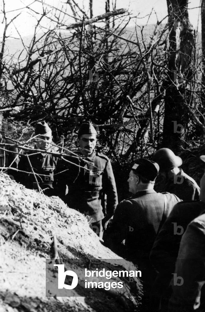 Costantin Pantazi in a trench