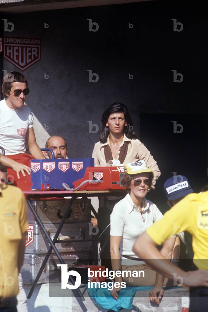 The wife of Clay Regazzoni during the Grand Prix