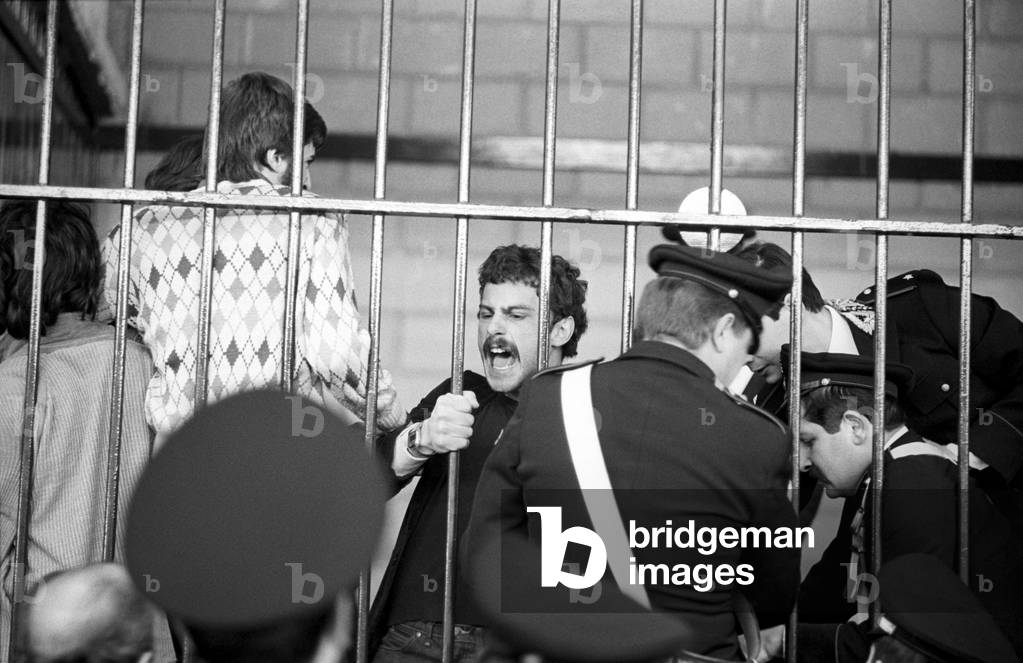 Franco Albesano screaming at a trial