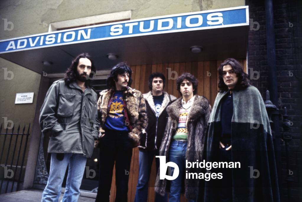 Premiata Forneria Marconi in front of Advision Studios, London, Regno Unito