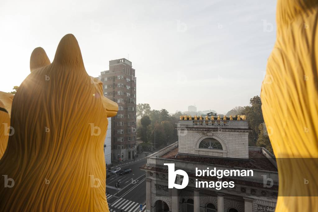 The Food Guardians (The Food Guardians), by Cracking Art Group, Porta Venezia for Expo 2015, Milan, Italy, 15th May-31st October 2015 (photo)