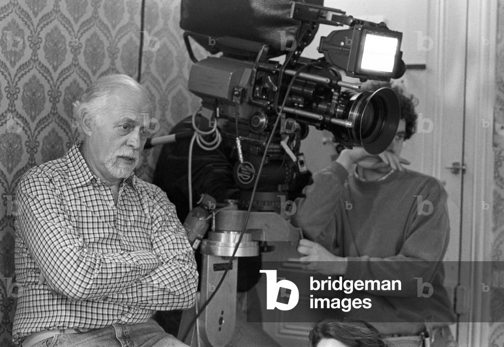 Director Gene Sacks, Italy, 1990 (b/w photo)