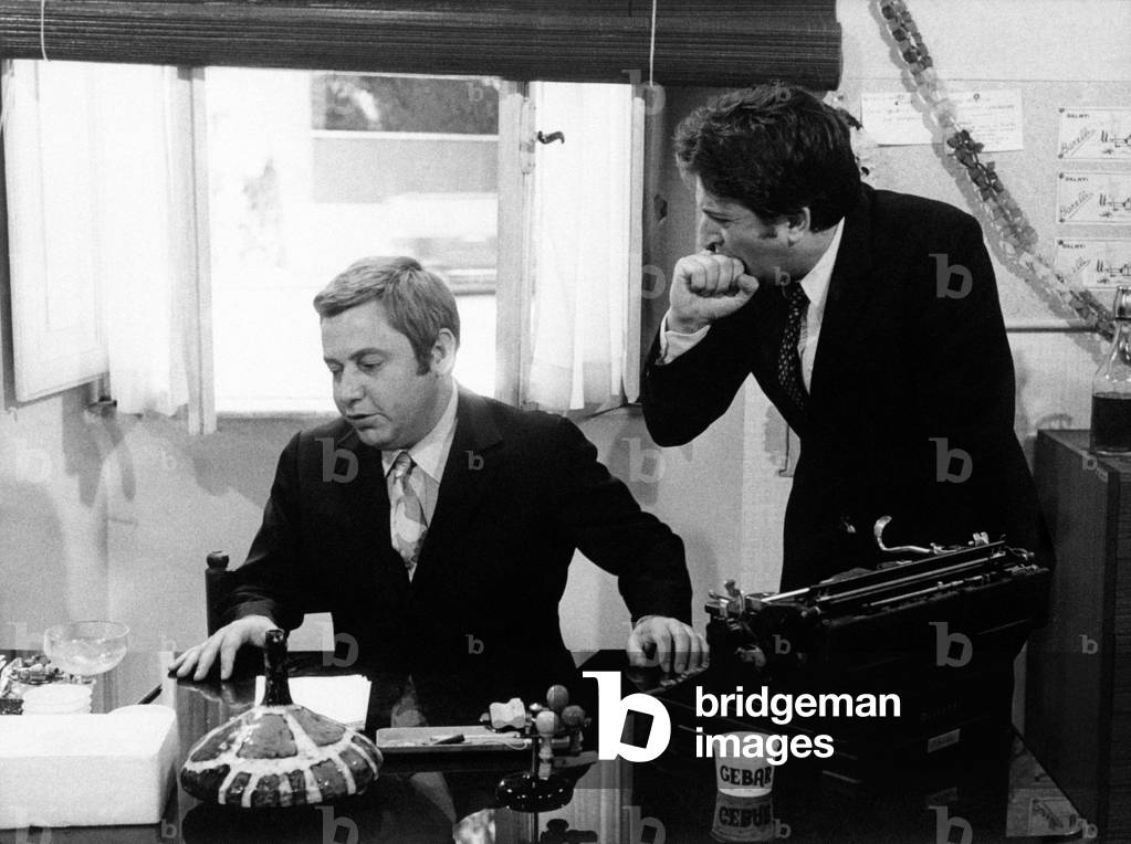 Paolo Villaggio and Alberto Lionello in The Killer