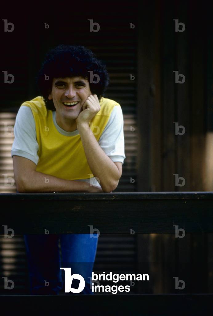 Portrait of Massimo Troisi smiling, Italy