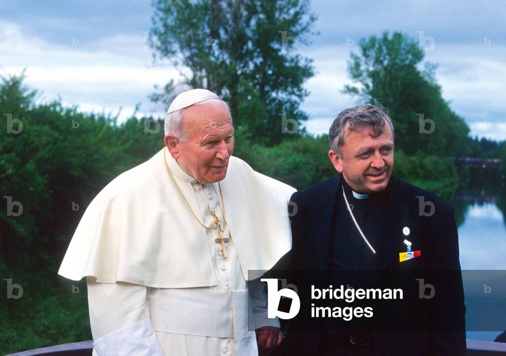 Pope John Paul II and Jan Chrapek, Poland