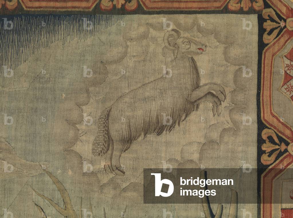 March (Marzo), by Benedetto da Milano upon drawing by Bramantino, c. 1503-1508, 16th century (tapestry)