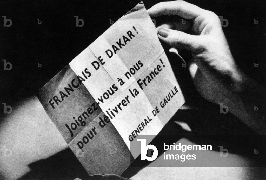 French flyer supporting landing