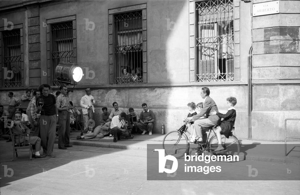 The set of the movie Scuola elementare, Milan, Italy