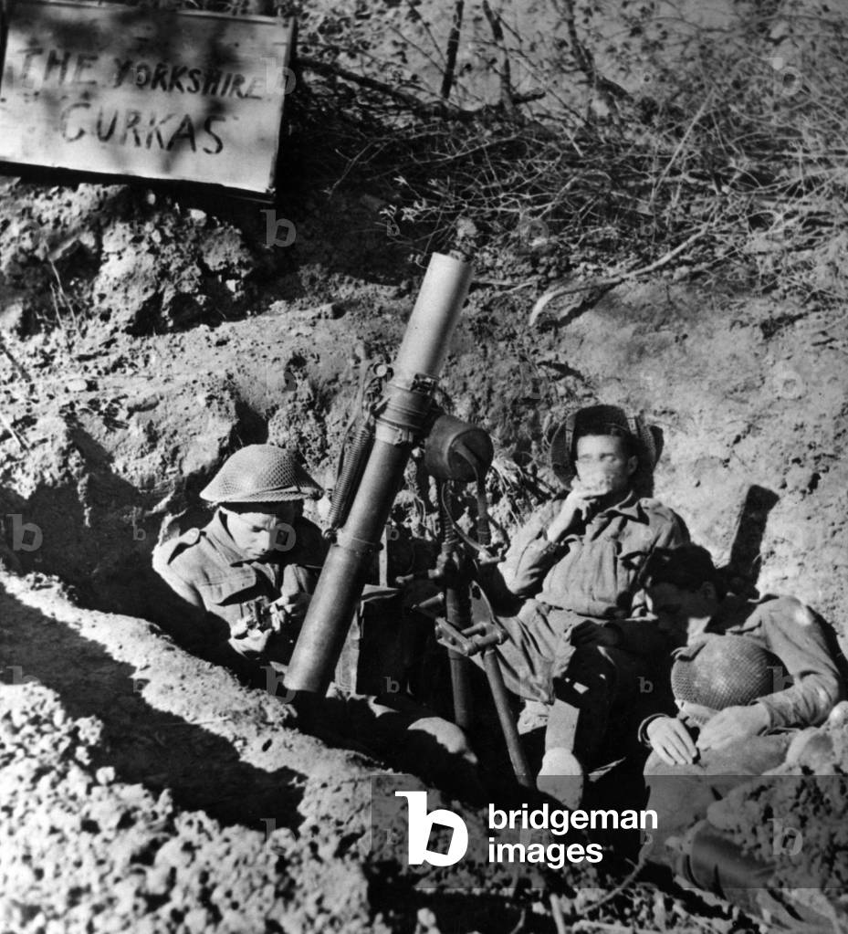 British soldiers resting