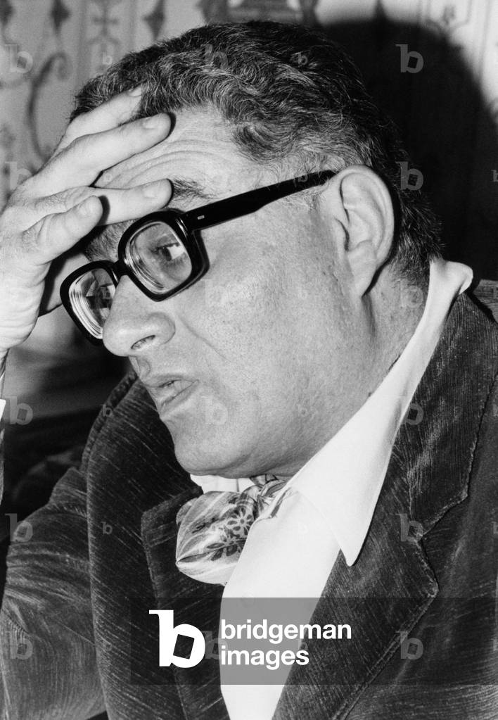 Portrait of Sandro Bolchi thoughtful