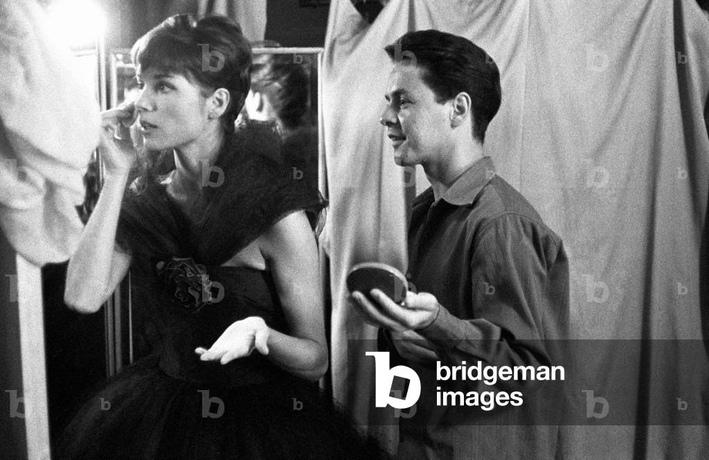 Roberto Capucci assisting a model, Rome, Italy, 1950
