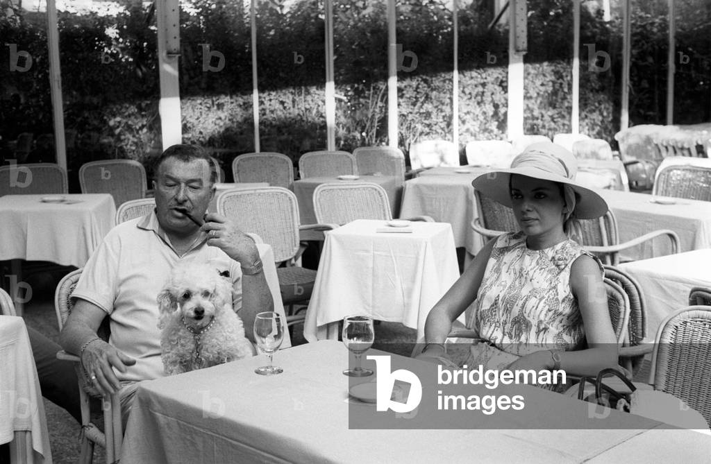 Abbe Lane and Xavier Cugat, 1963 (b/w photo)