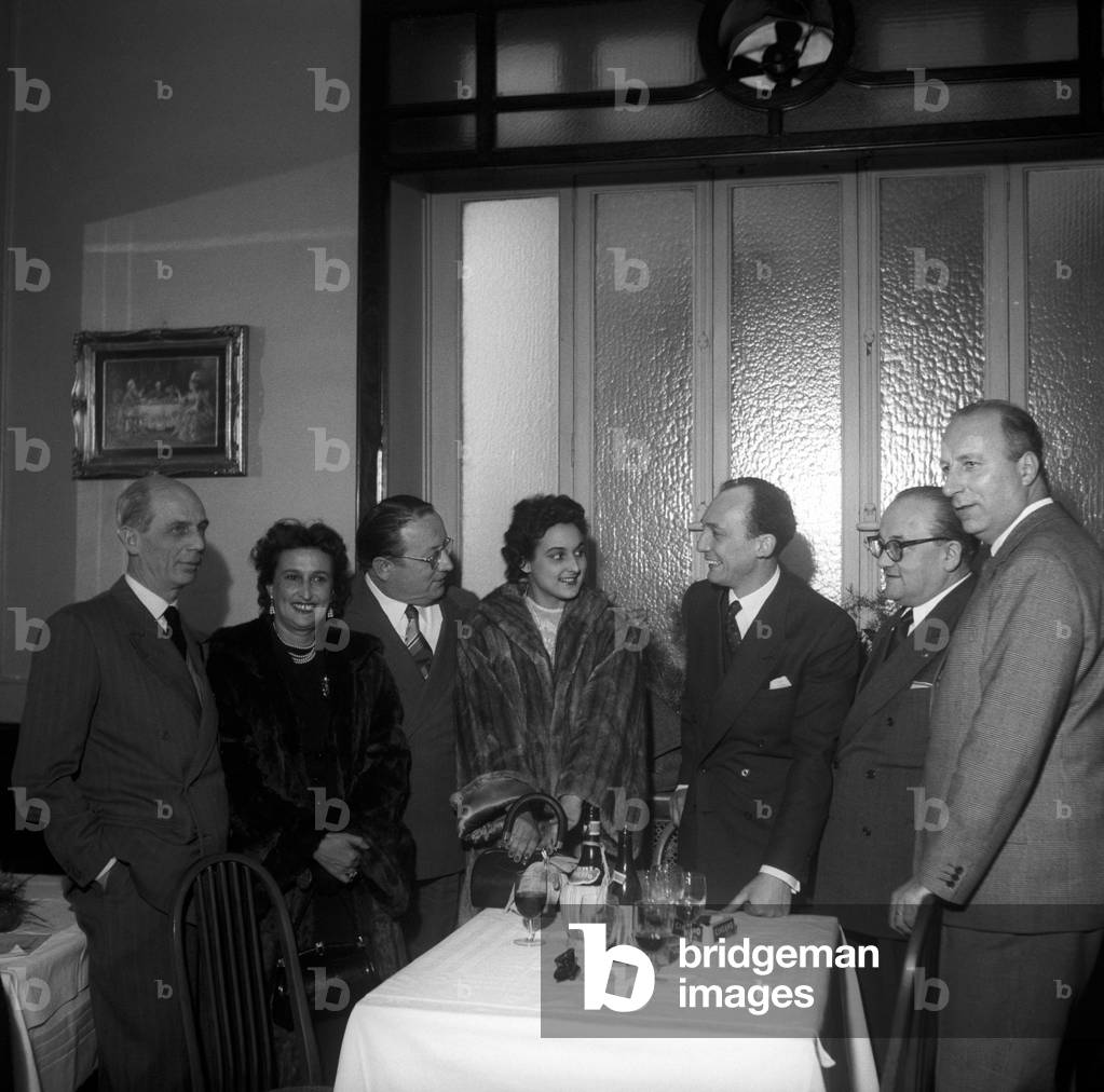 Alberto Semprini in a reastaurant