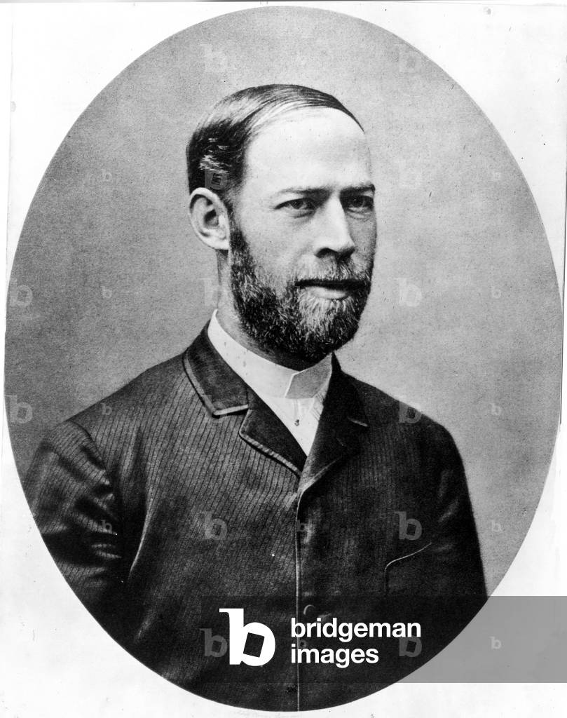 Heinrich Rudolf Hertz, Germany, 1909 (b/w photo)