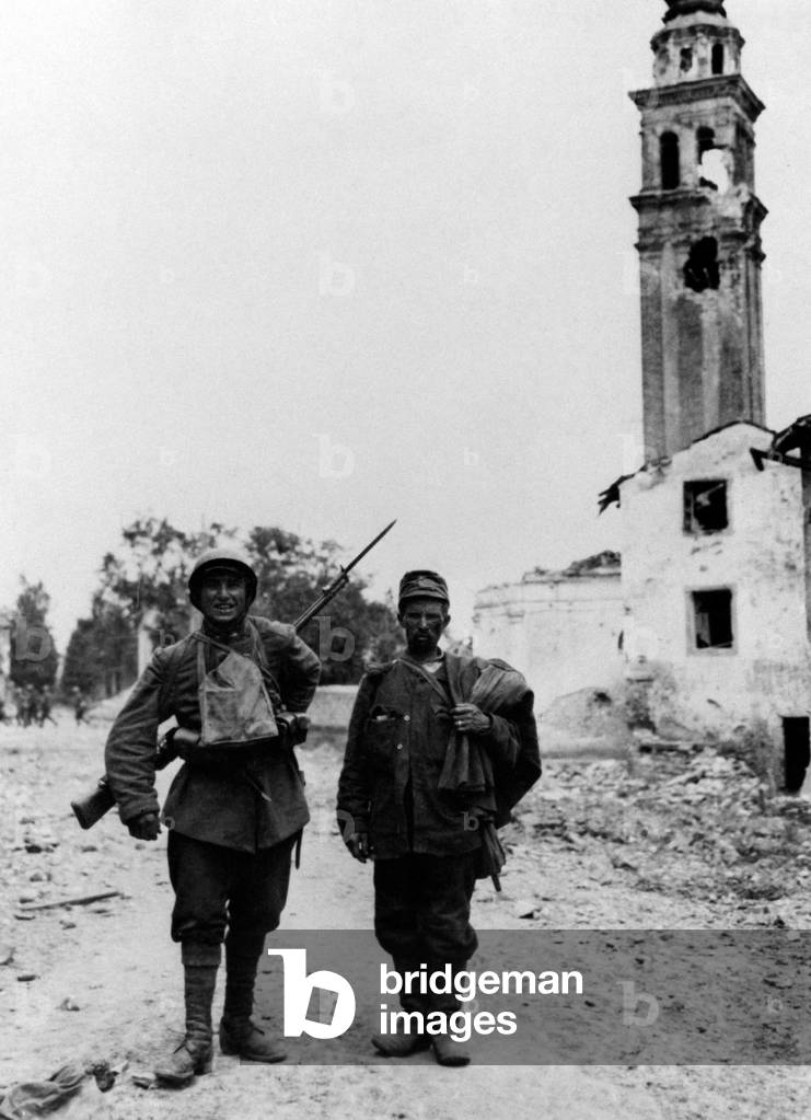 War prisoners, Nervesa-della-Battaglia, Italy, 1918