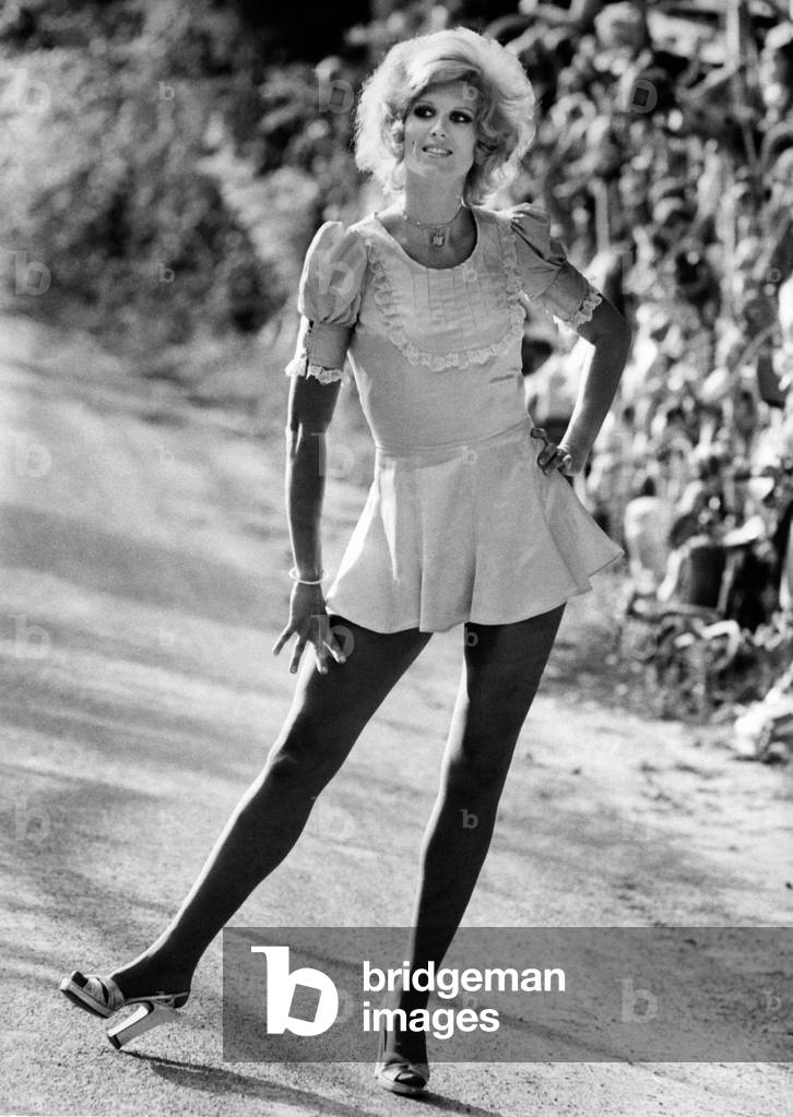 Minnie Minoprio in a short dress