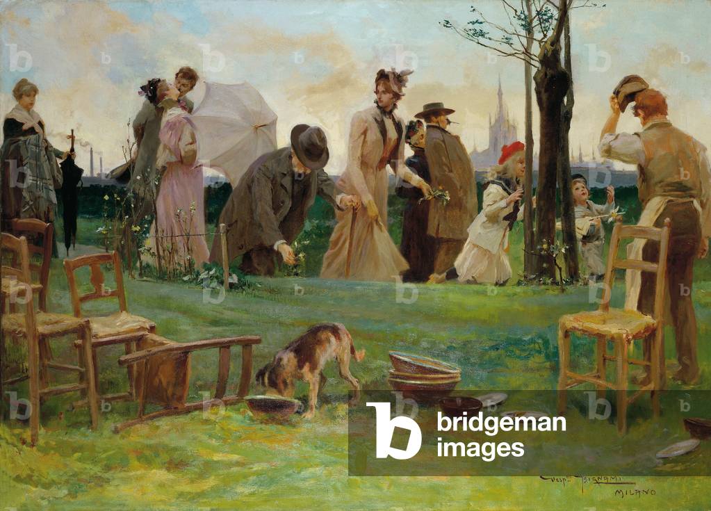 Saint George's day (Il dí di San Giorgio) (oil on canvas)