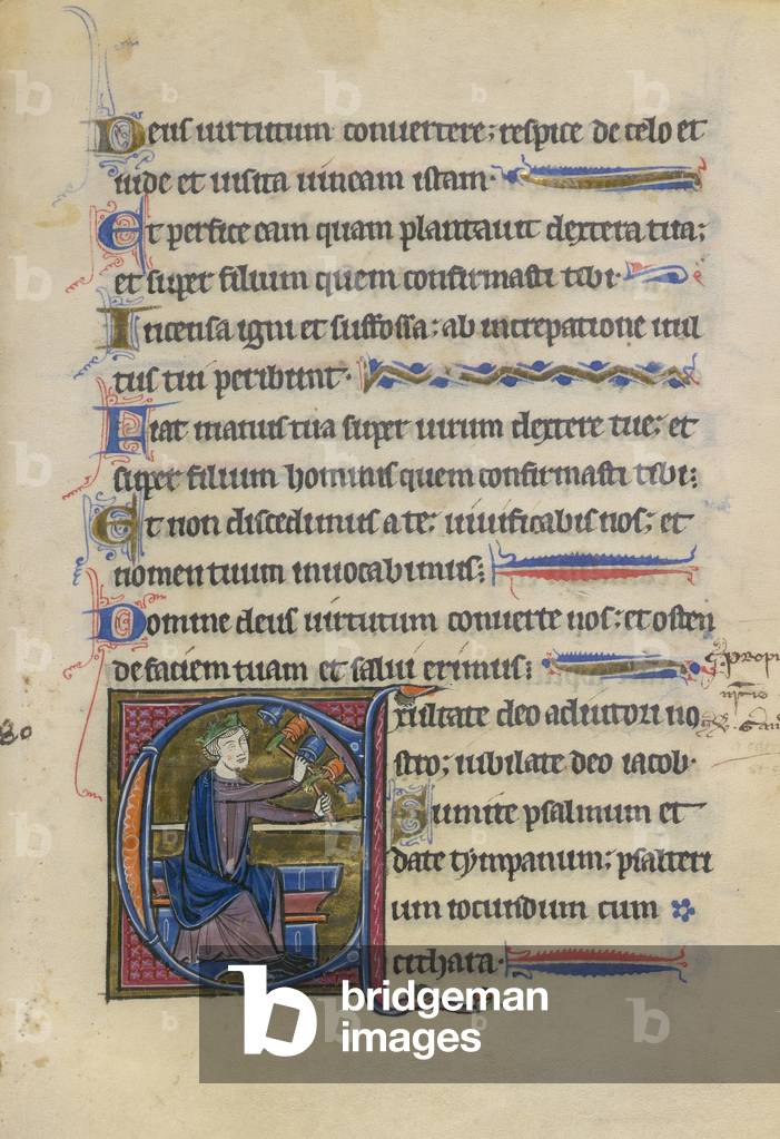 Psalter - Book of hours, 1218-1228 (parchment)