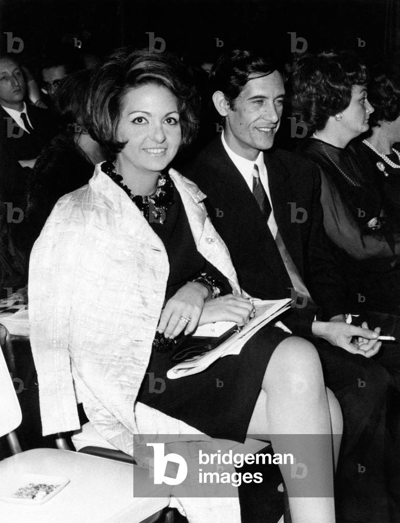 Nelly Fioramonti sitting with her husband Tony Cucchiara