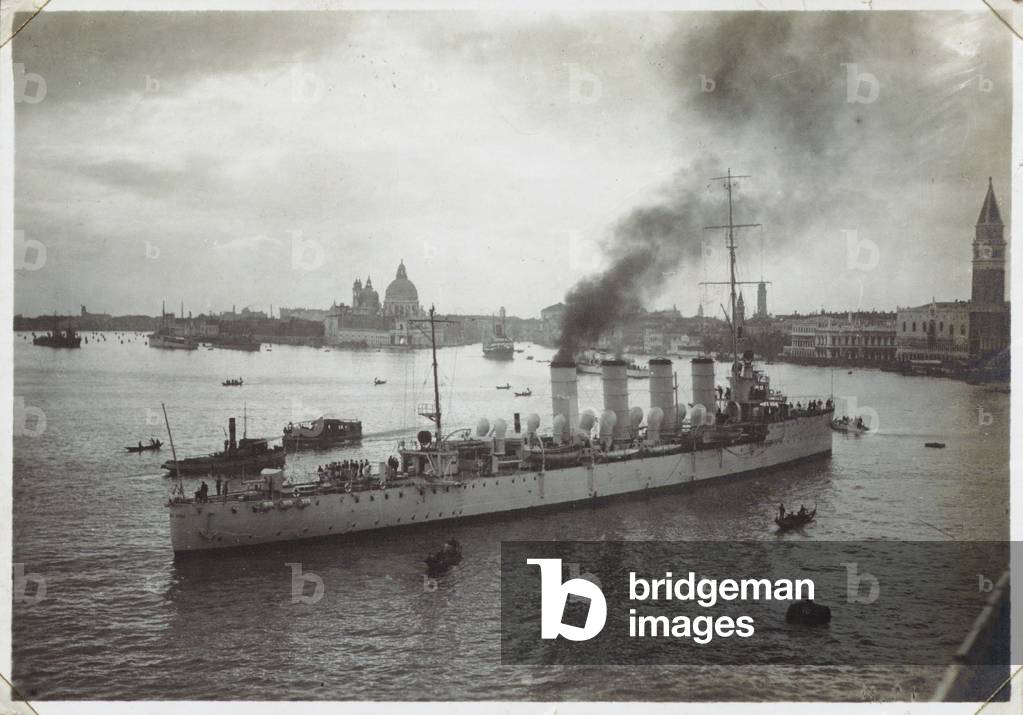 Delivery of Austrian navy fleet to Venice on August 1919 , Venice, Italy