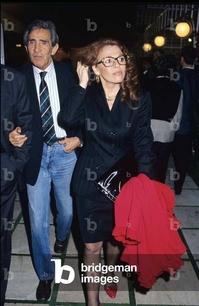 Walter Chiari with Valeria Fabrizi, Italy, 1980 (photo)