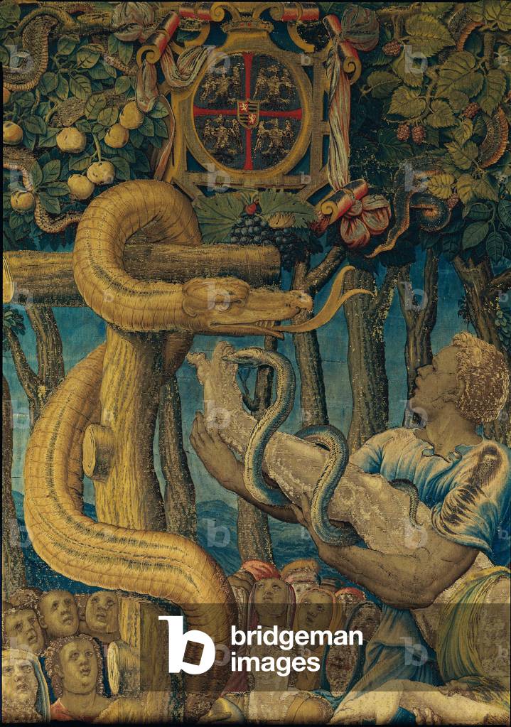 Story of Moses. The brass Serpent (Storie di Mosè. Serpente di bronzo), 1555 (tapestry)