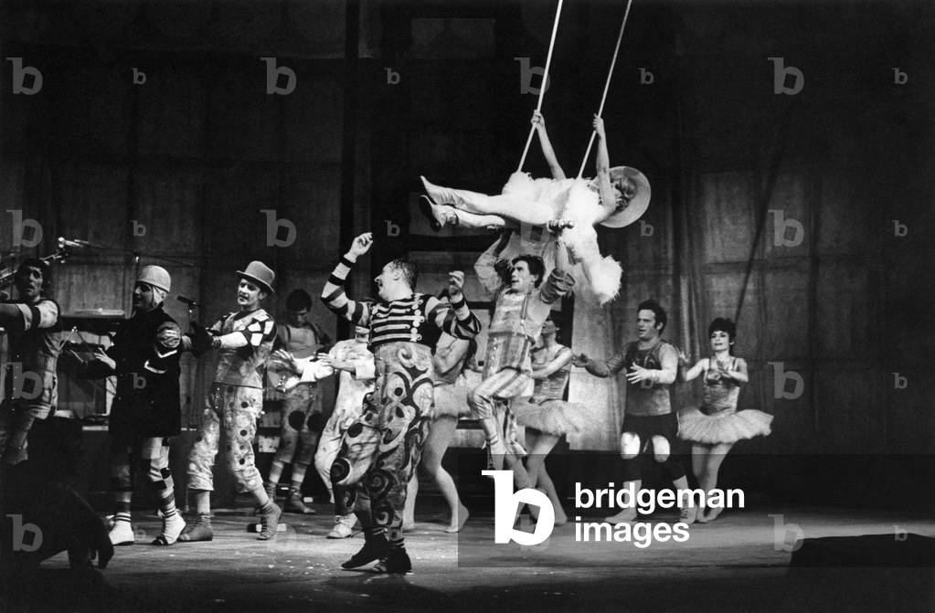 Franca Rame and Dario Fo in La Signora è da buttare by Dario Fo, Milan, Italy